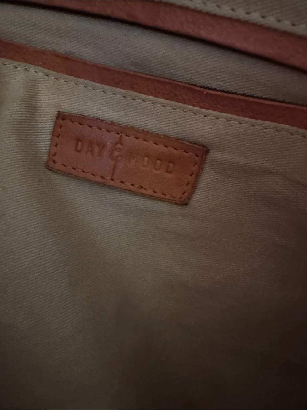 Day & Mood Woven Leather Tote Bag